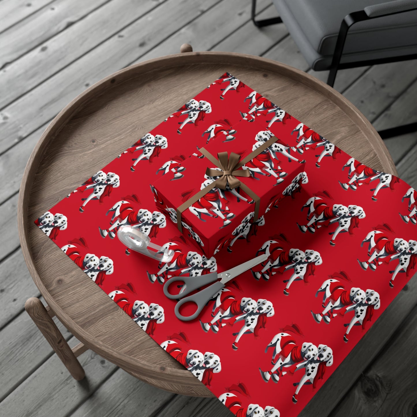 Dalmation Holiday Gift Wrap Papers