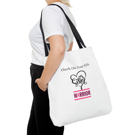 Check on Your Girls _ Breast Cancer Support Tote