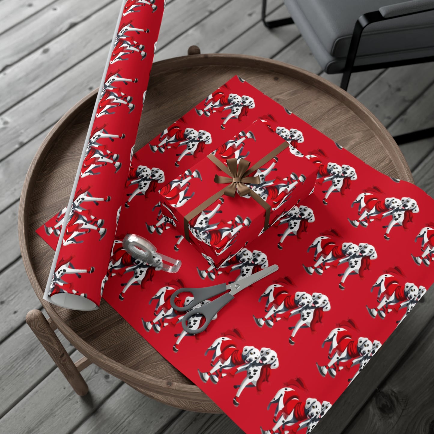 Dalmation Holiday Gift Wrap Papers