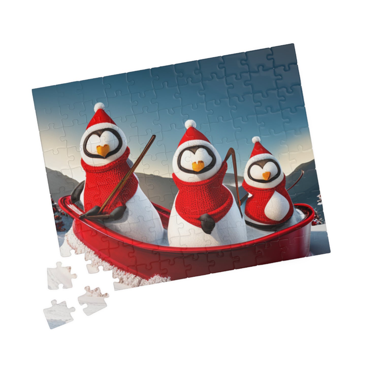 Festive Penquins | Puzzle (110, 252, 500, 1014-piece)