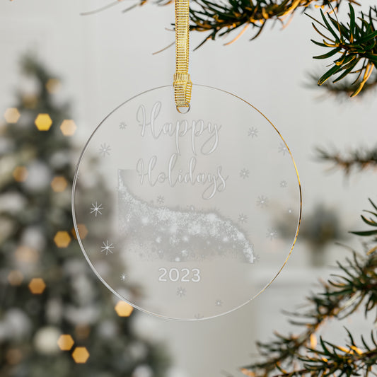 Happy Holidays 2023 Acrylic Ornaments