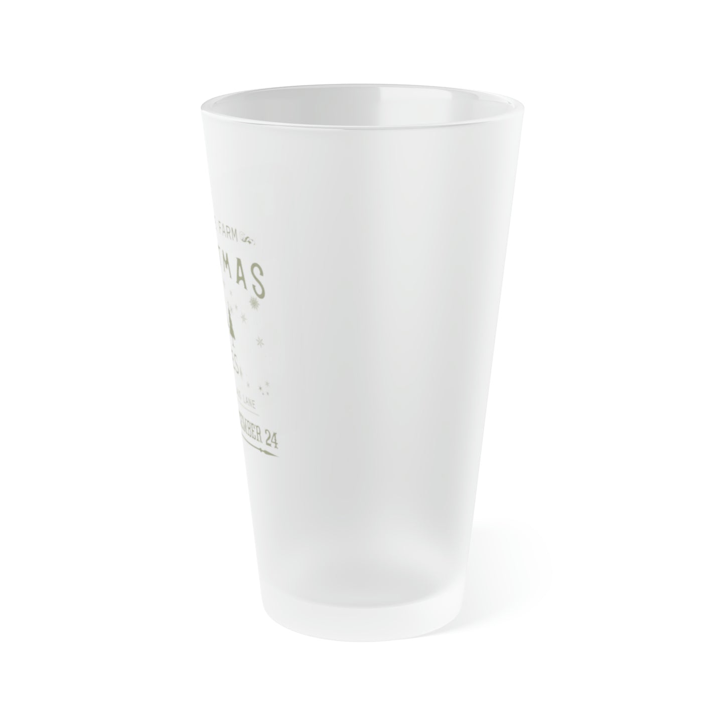 Christmas Trees | Frosted Pint Glass, 16oz