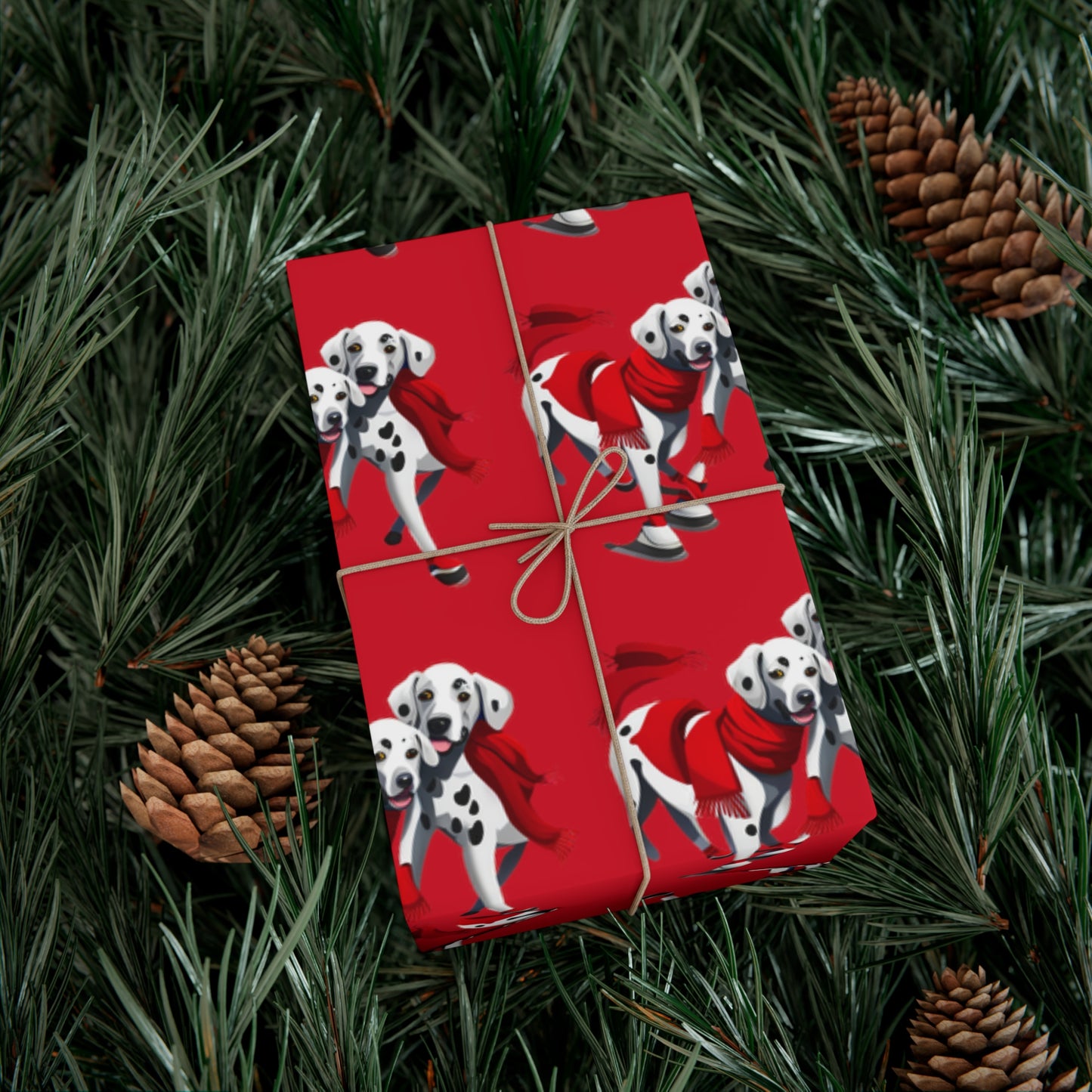 Dalmation Holiday Gift Wrap Papers