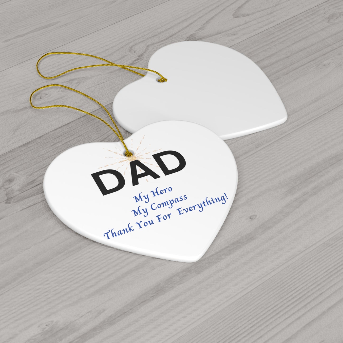 Dad |Ceramic Ornament, 4 Shapes