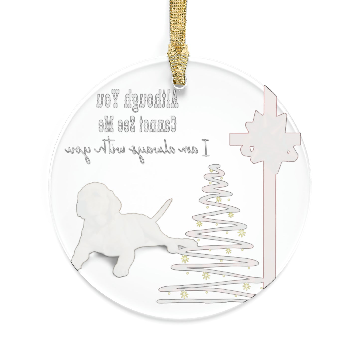 Beloved Pet Memorial - Although You Cannot See Me | Acrylic Ornaments (Customizable)