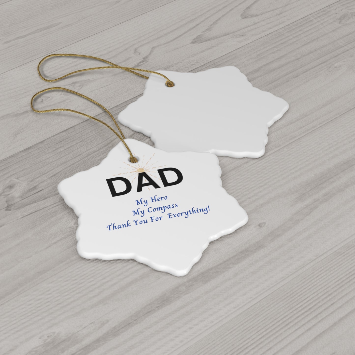 Dad |Ceramic Ornament, 4 Shapes