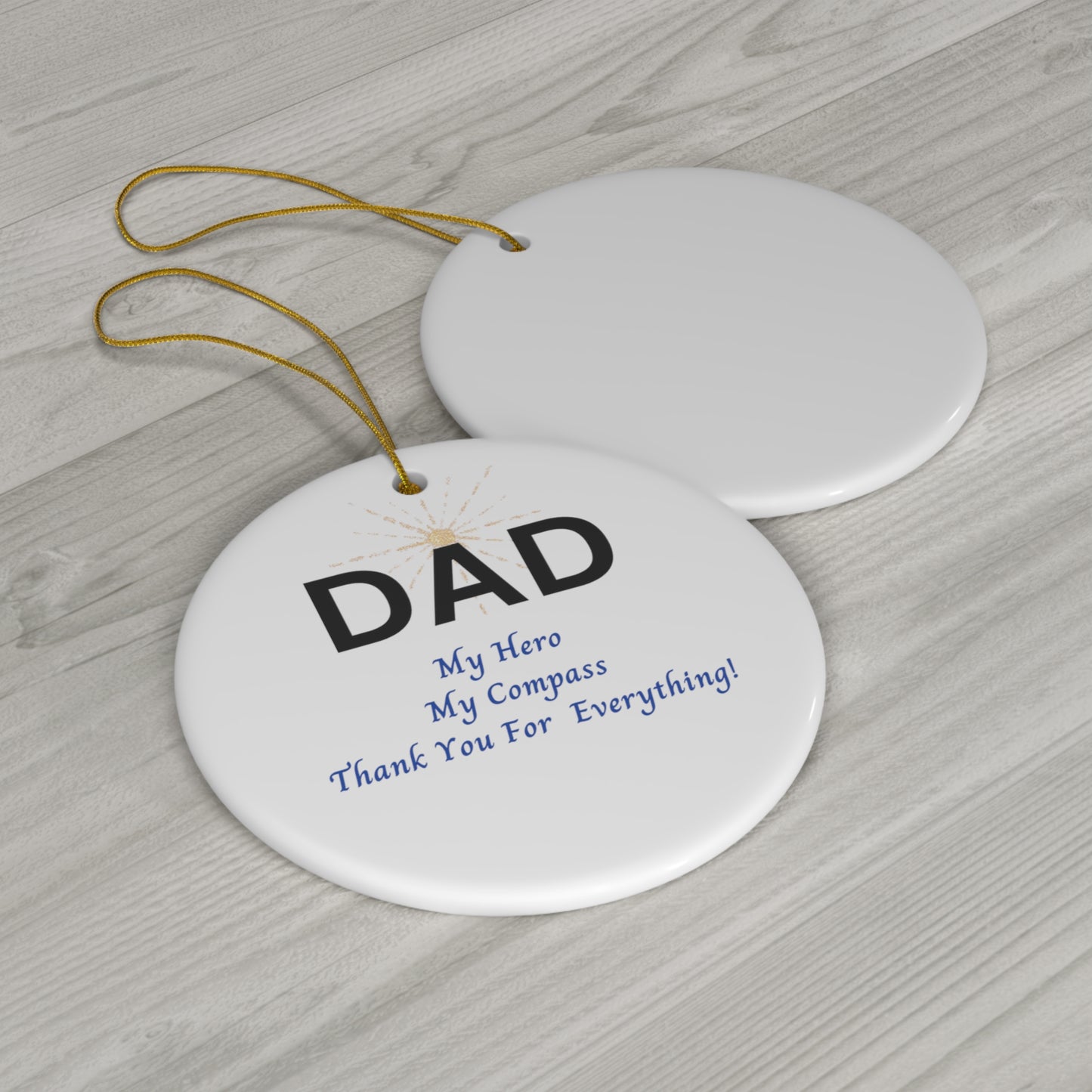 Dad |Ceramic Ornament, 4 Shapes