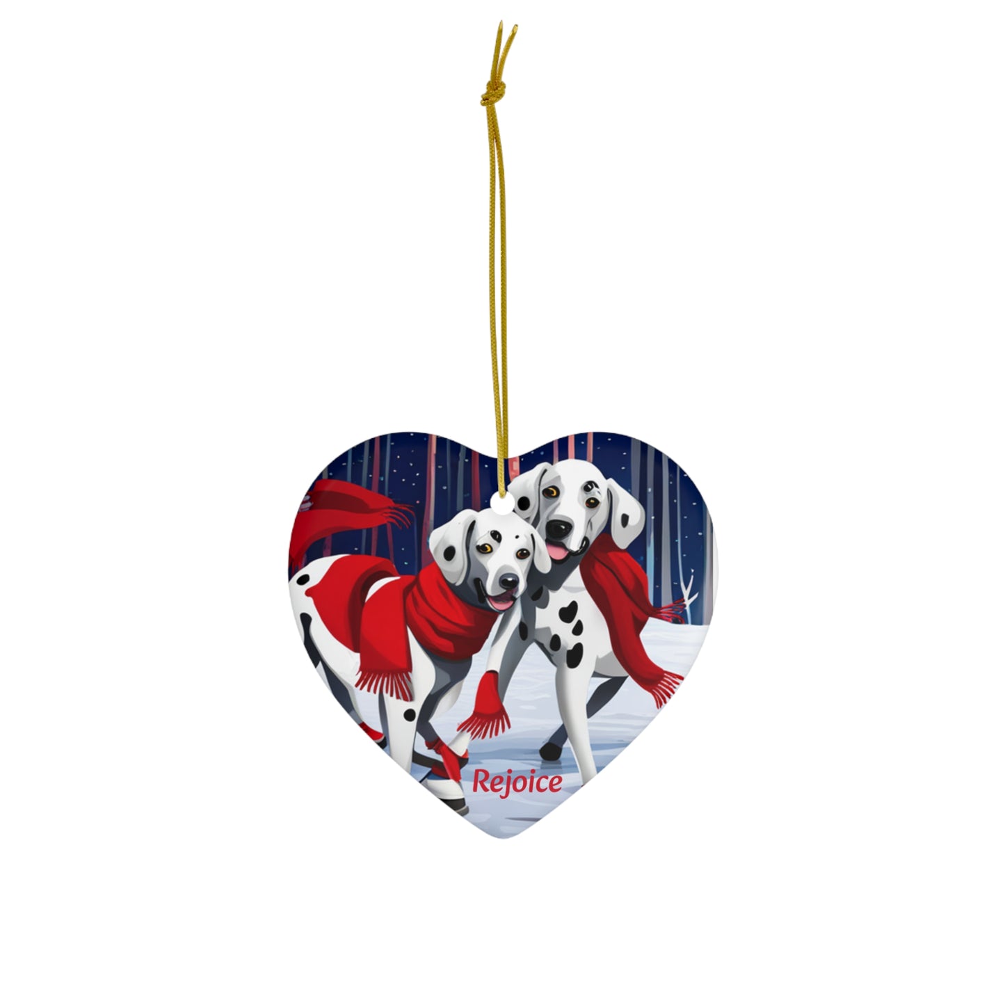 Dalmations Rejoice | Ceramic Ornament, 4 Shapes