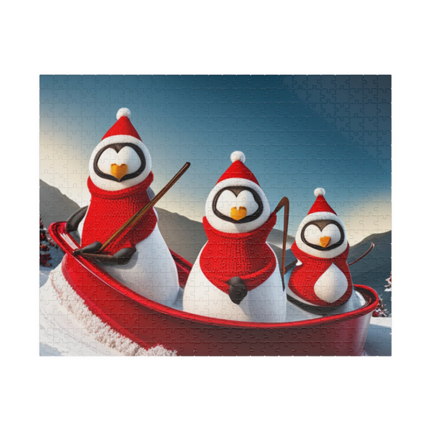 Festive Penquins | Puzzle (110, 252, 500, 1014-piece)