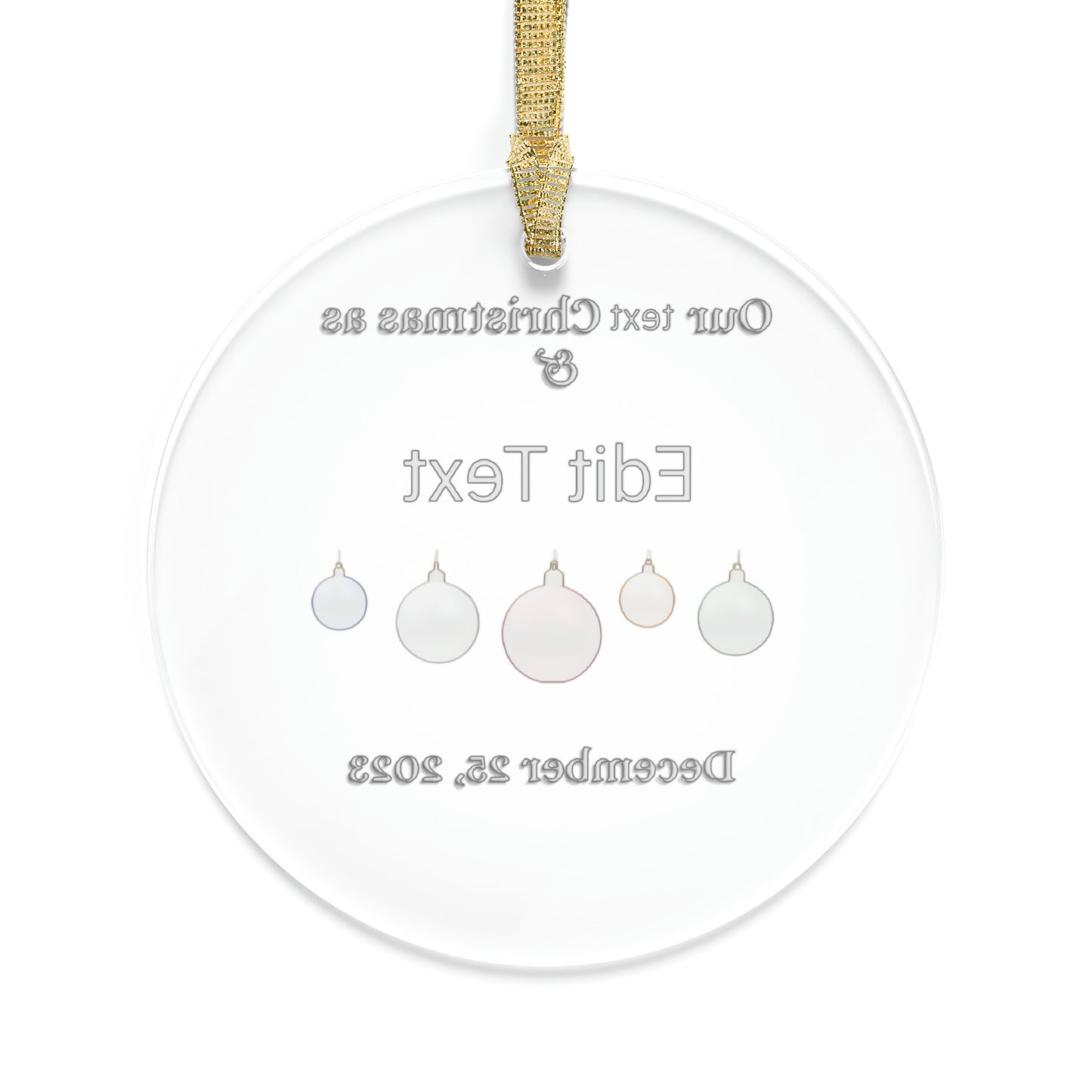 Personalize this Acrylic Ornaments