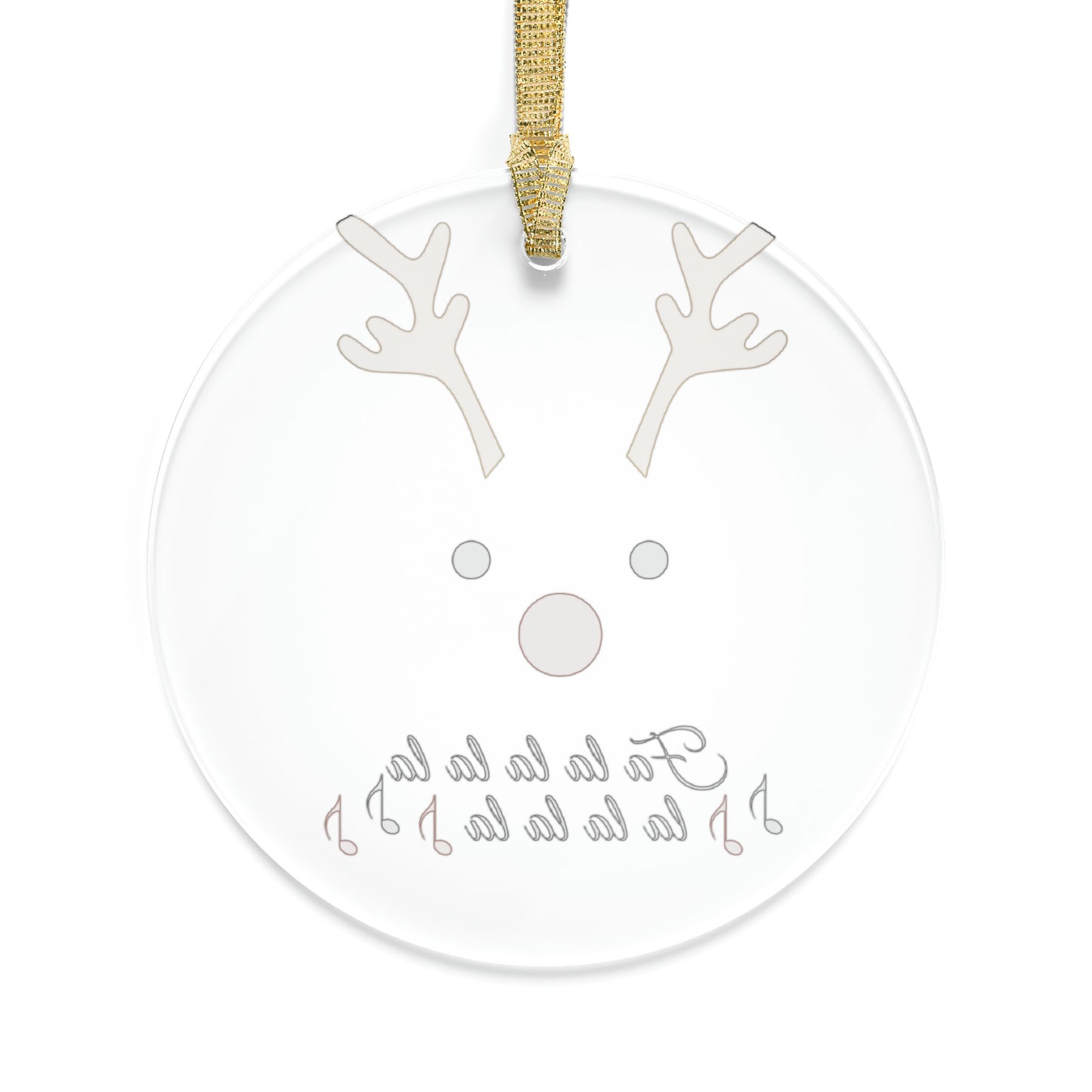 Rudolph Fa La La Acrylic Ornaments