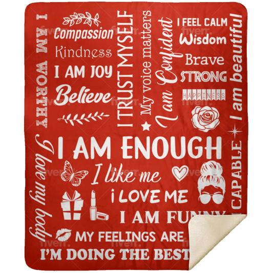 Affirmations Blanket |  Premium Sherpa Blanket 50x60