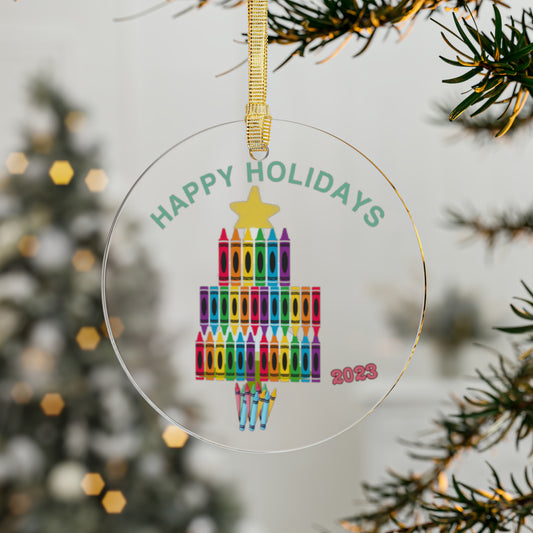 Crayon Tree | Acrylic Ornaments