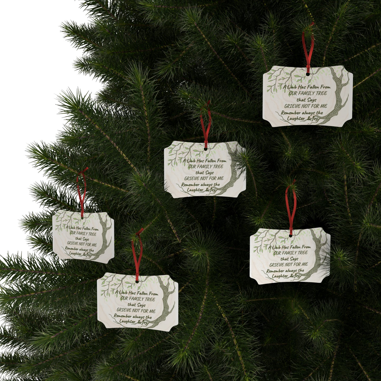 Elegant Memorial Ornaments! A Gentle Tribute Captured in Scalloped Elegance.