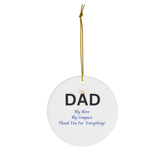 Dad |Ceramic Ornament, 4 Shapes