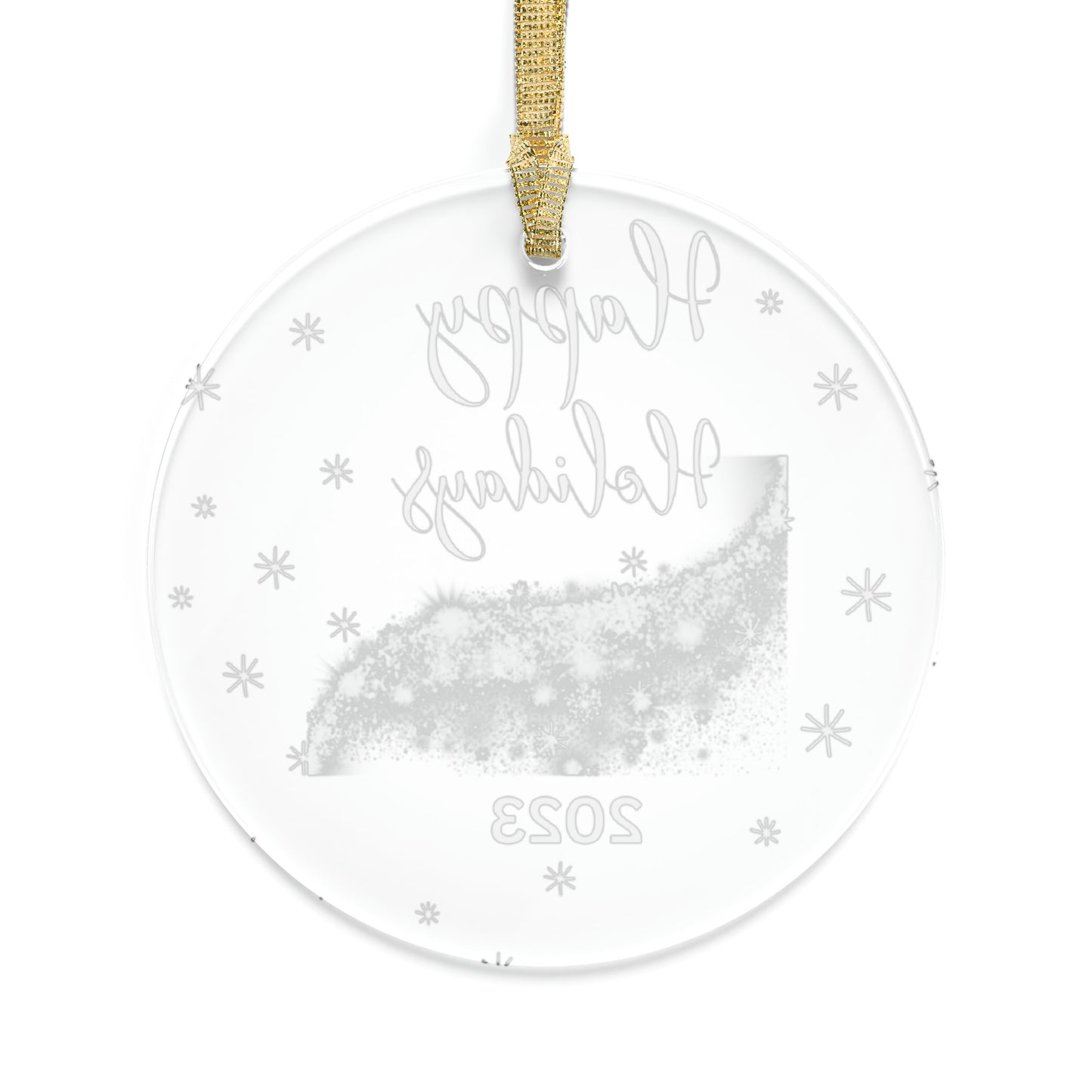 Happy Holidays 2023 Acrylic Ornaments