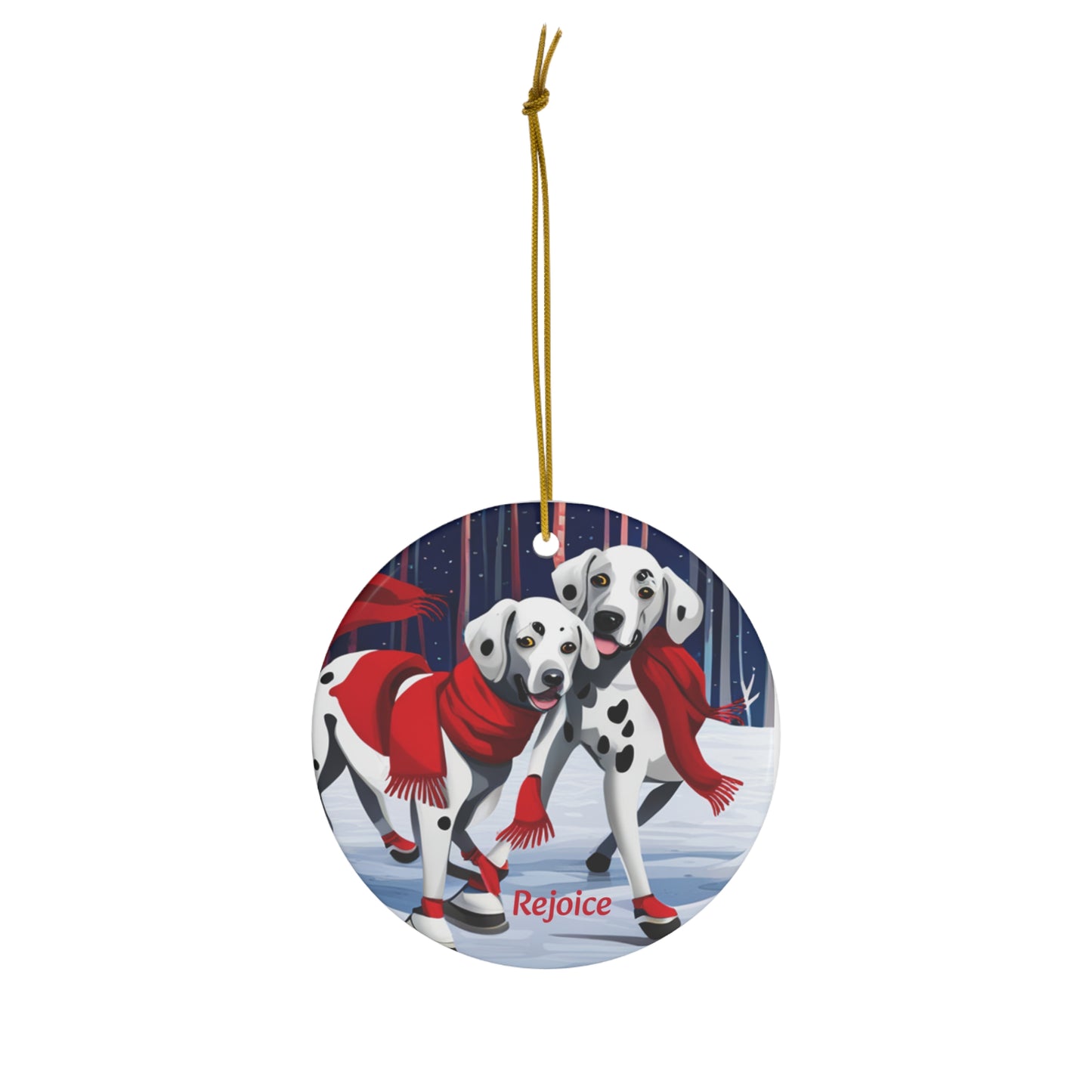 Dalmations Rejoice | Ceramic Ornament, 4 Shapes