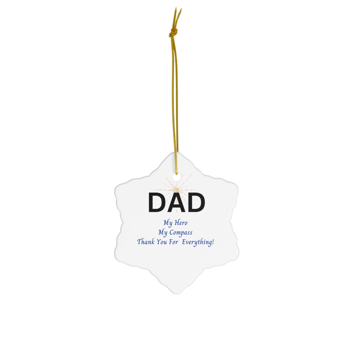 Dad |Ceramic Ornament, 4 Shapes