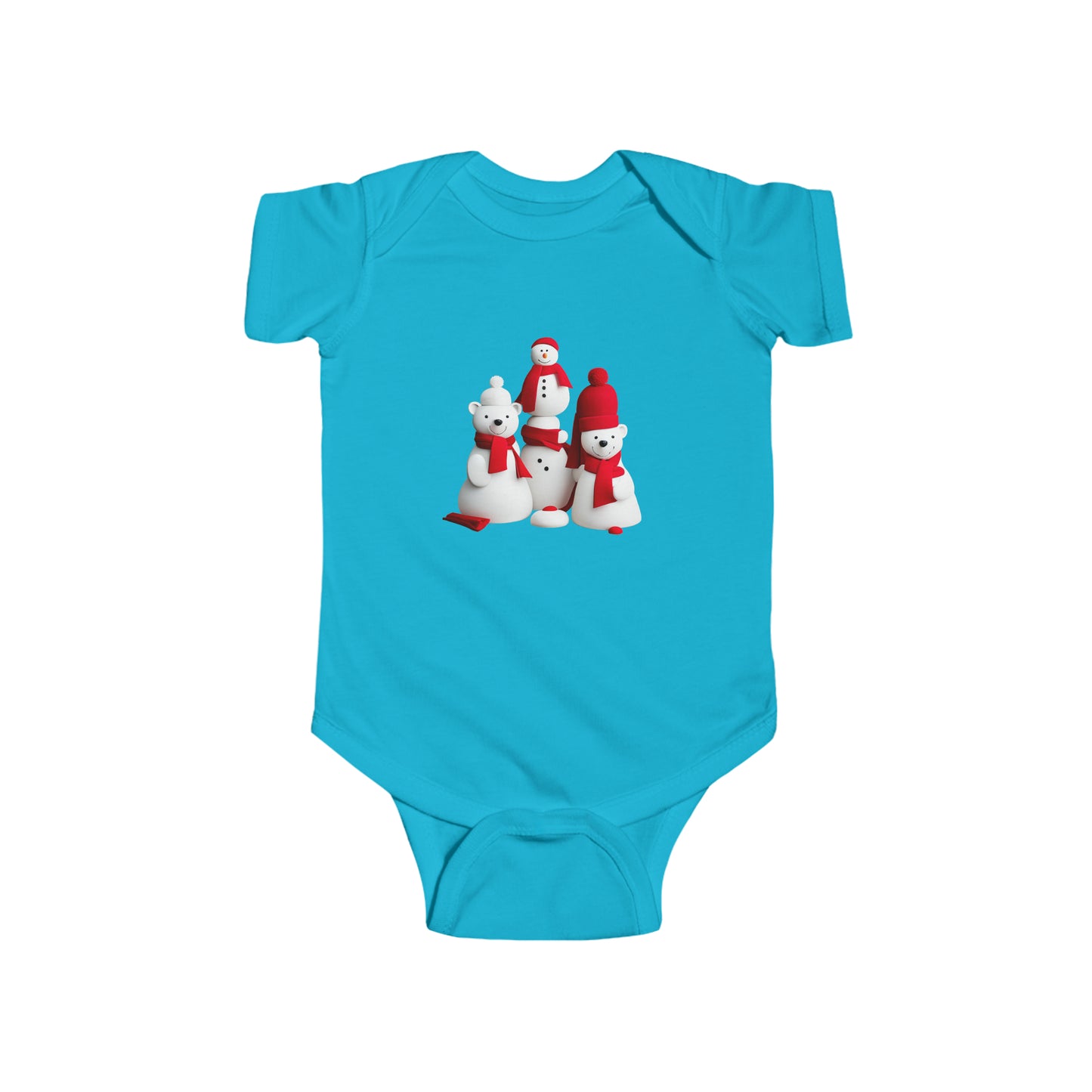 Polar bear festivities one piece | Infant Fine Jersey Bodysuit