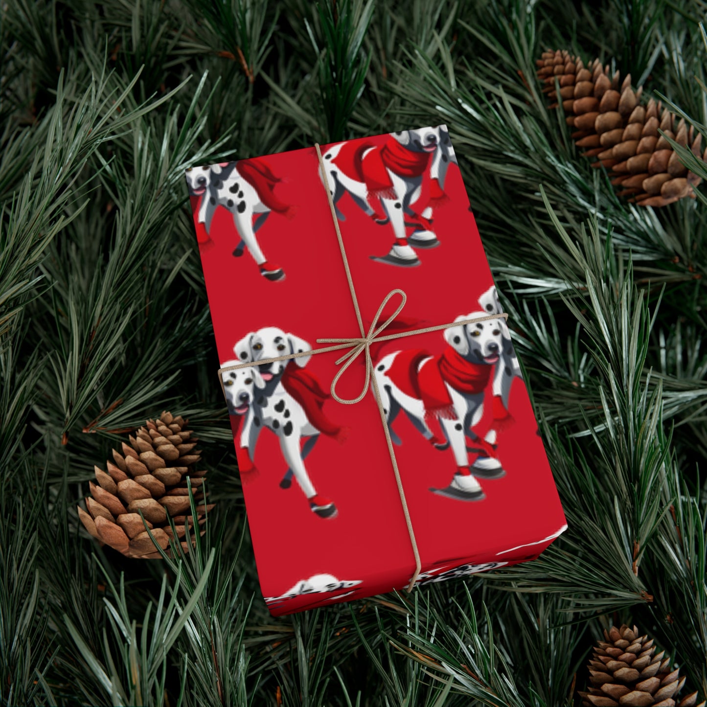 Dalmation Holiday Gift Wrap Papers