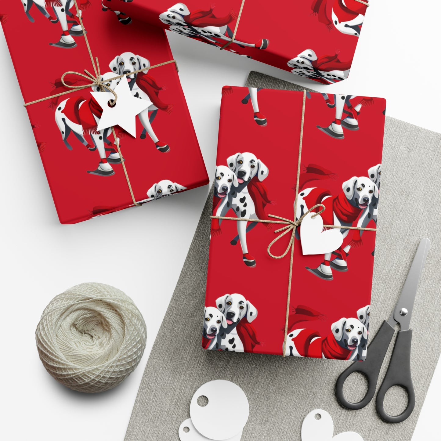 Dalmation Holiday Gift Wrap Papers