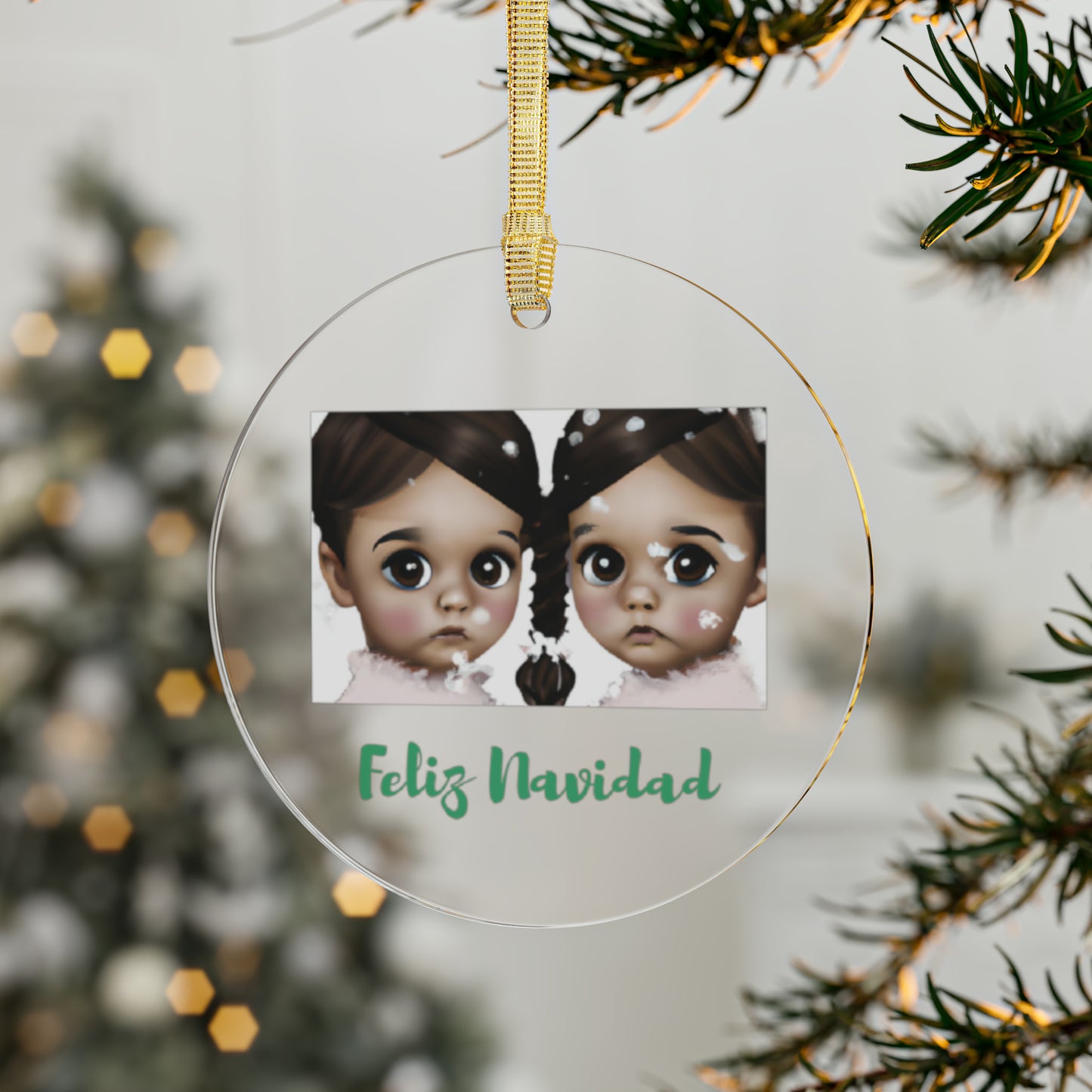 LOVELY!  Feliz Navidad Acrylic Ornaments