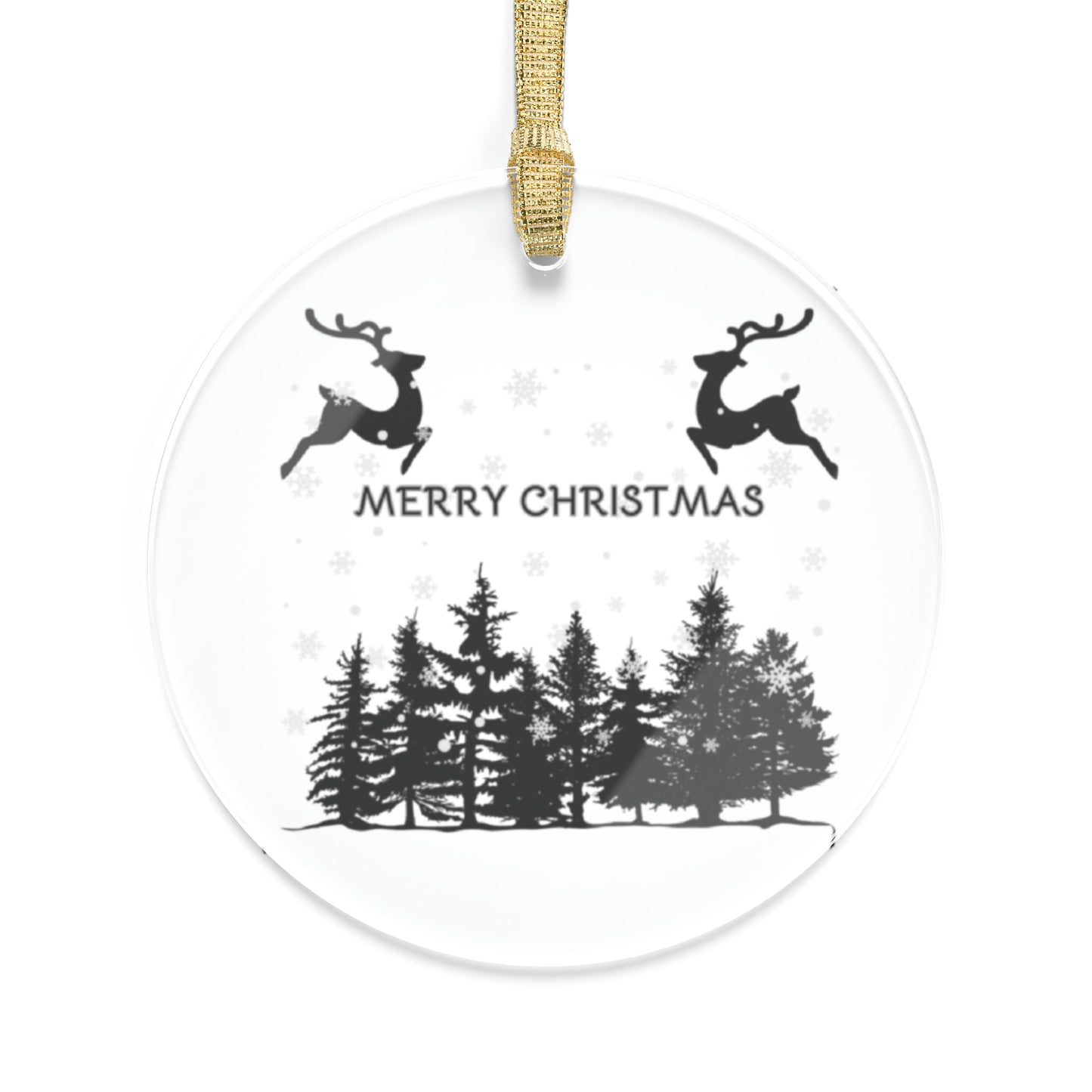 Merry Scene | Clear Acrylic Ornaments