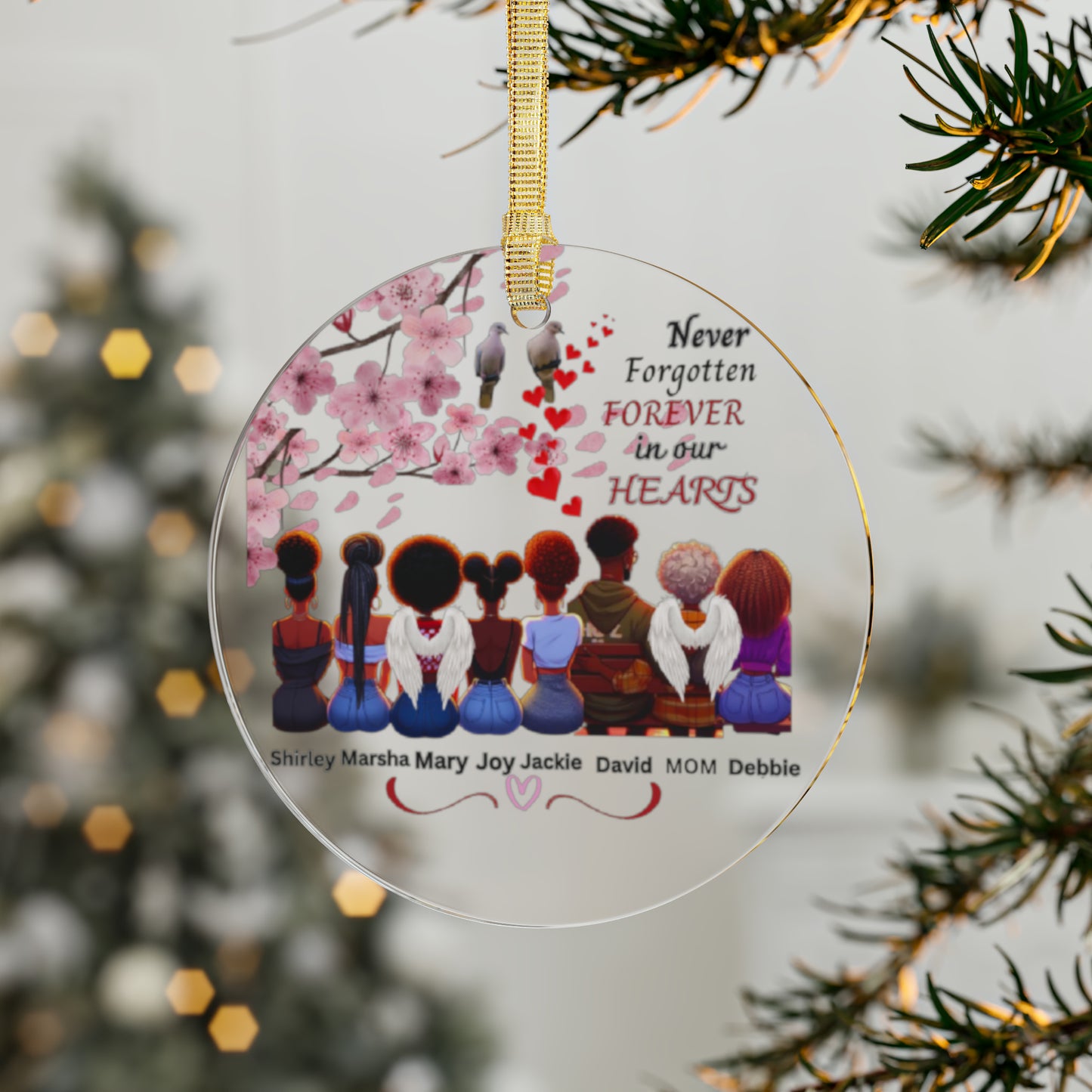 Debbies Final memorial Acrylic Ornaments