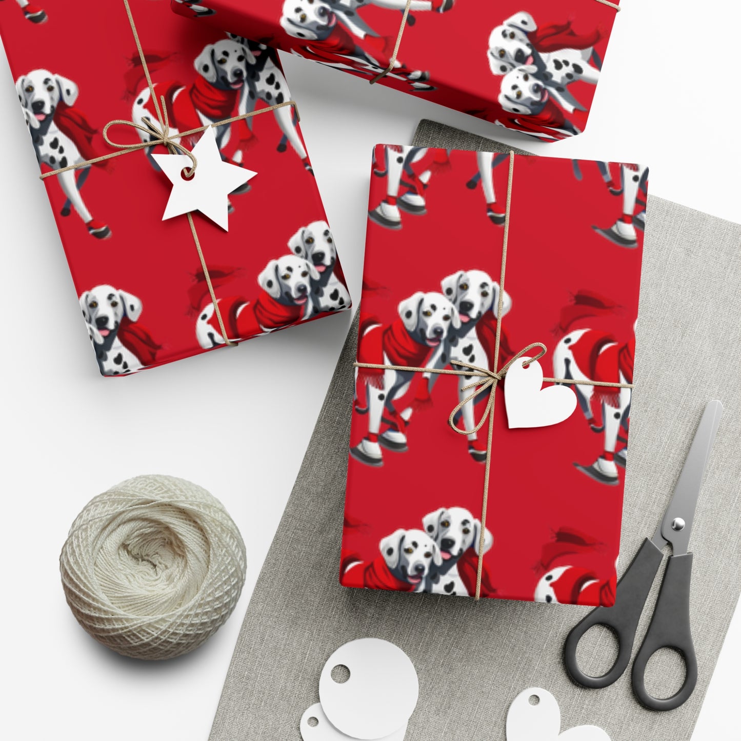 Dalmation Holiday Gift Wrap Papers