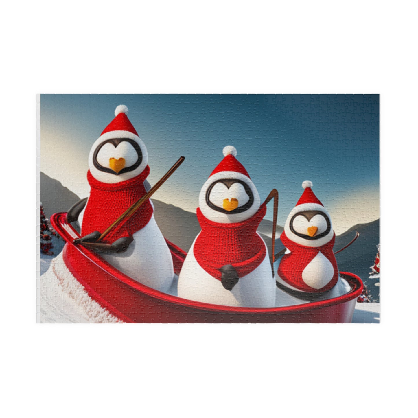 Festive Penquins | Puzzle (110, 252, 500, 1014-piece)