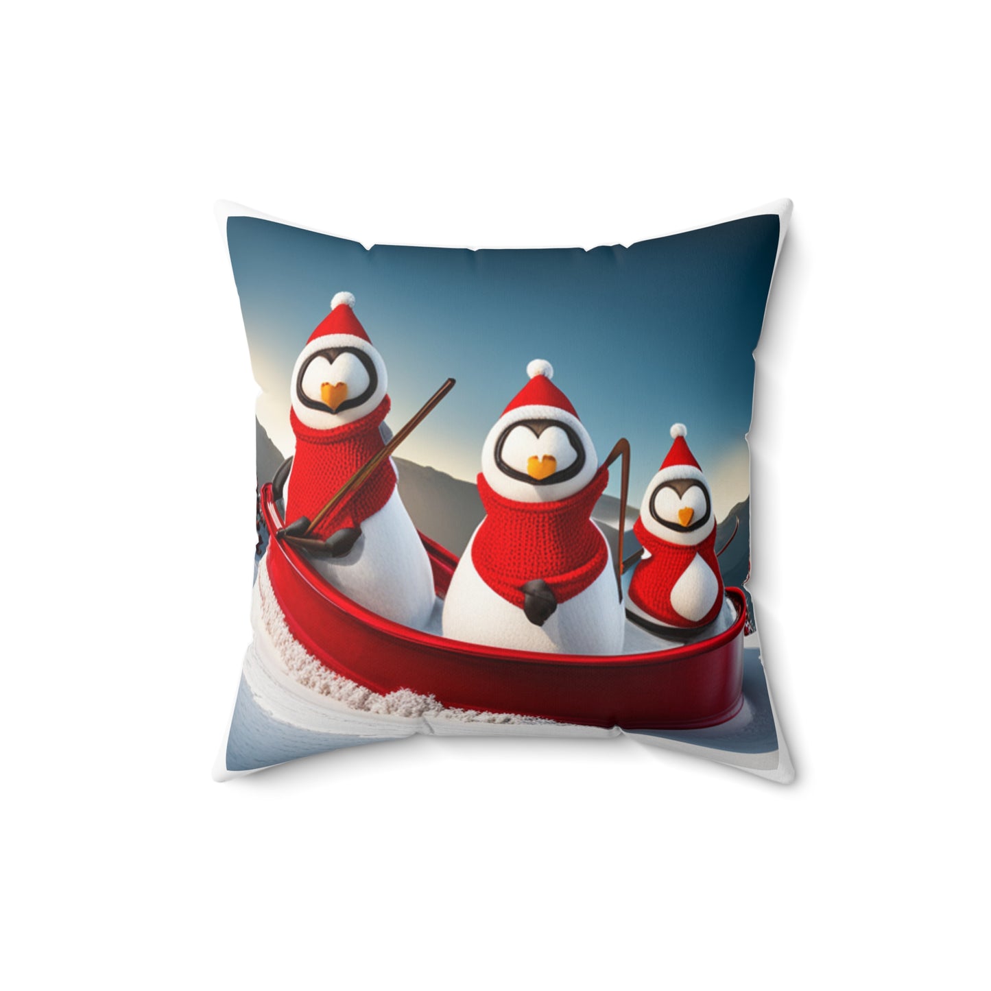 Penquin pillows  Spun Polyester Square Pillow