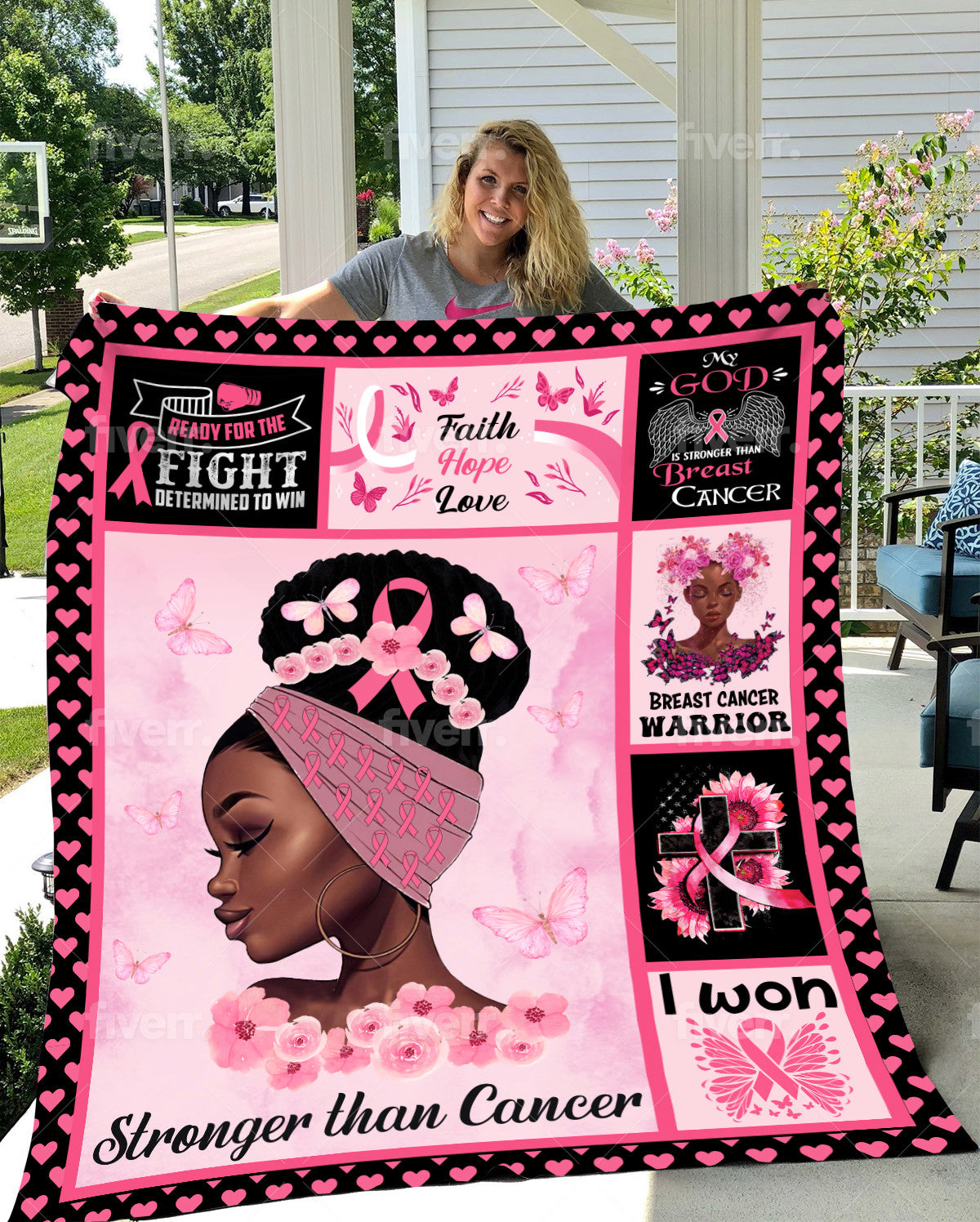 Breast Cancer - Ready for The Fight Blanket