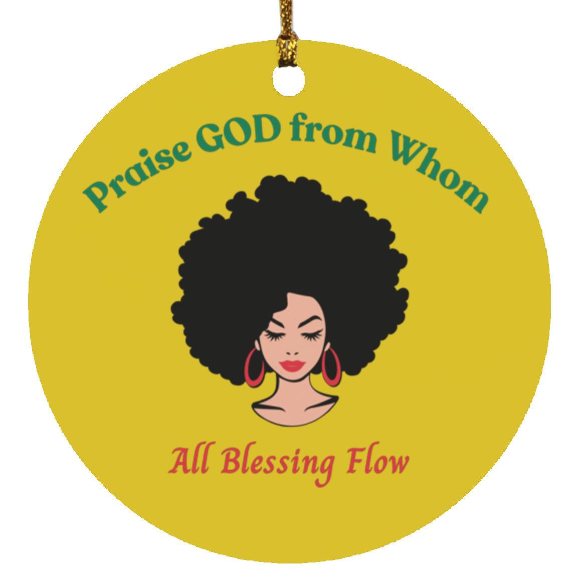 Doxology Inspired - Praise GOD from Whom | Circle Ornament