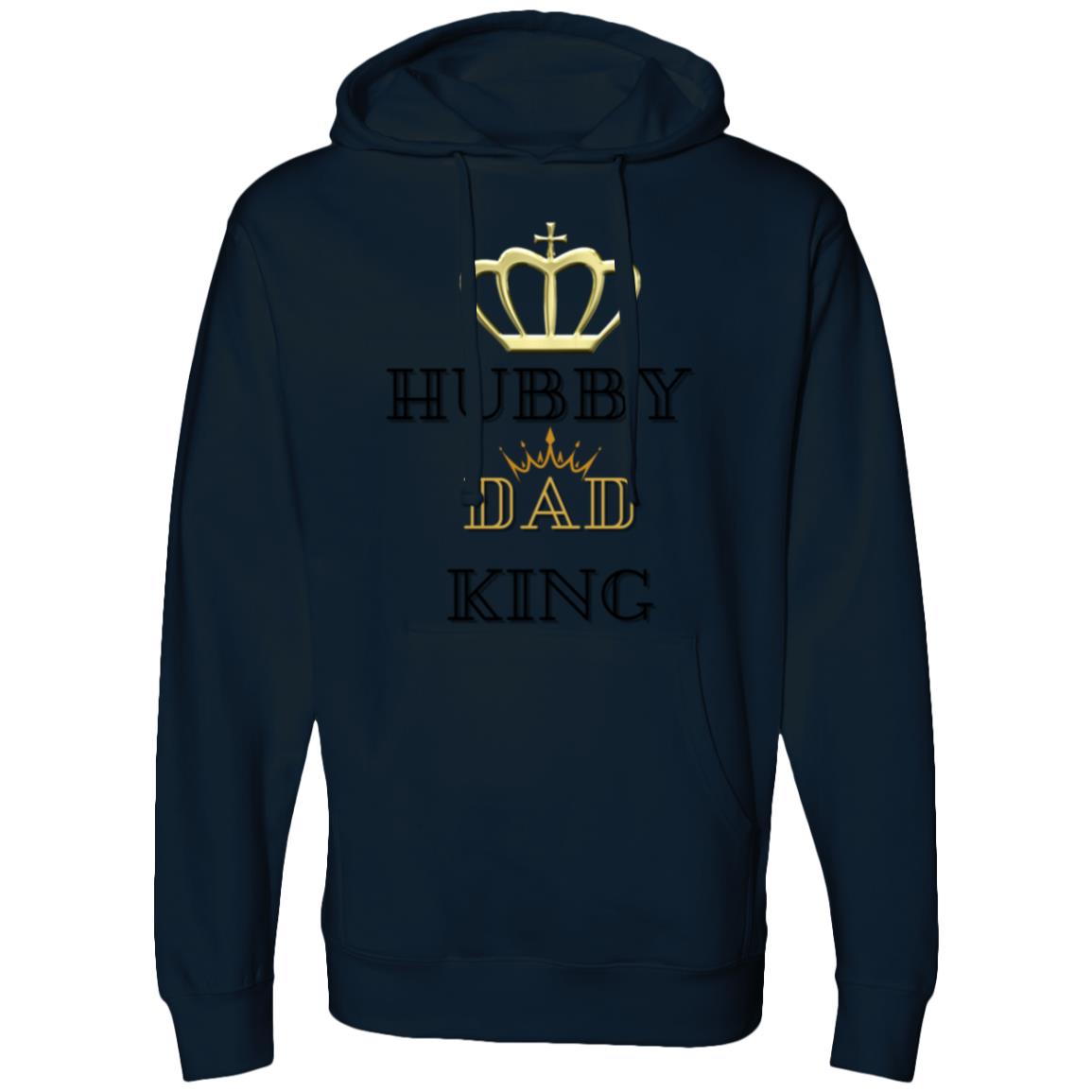 Matching Couples HUBBY DAD KING  | Midweight Hooded Sweatshirt