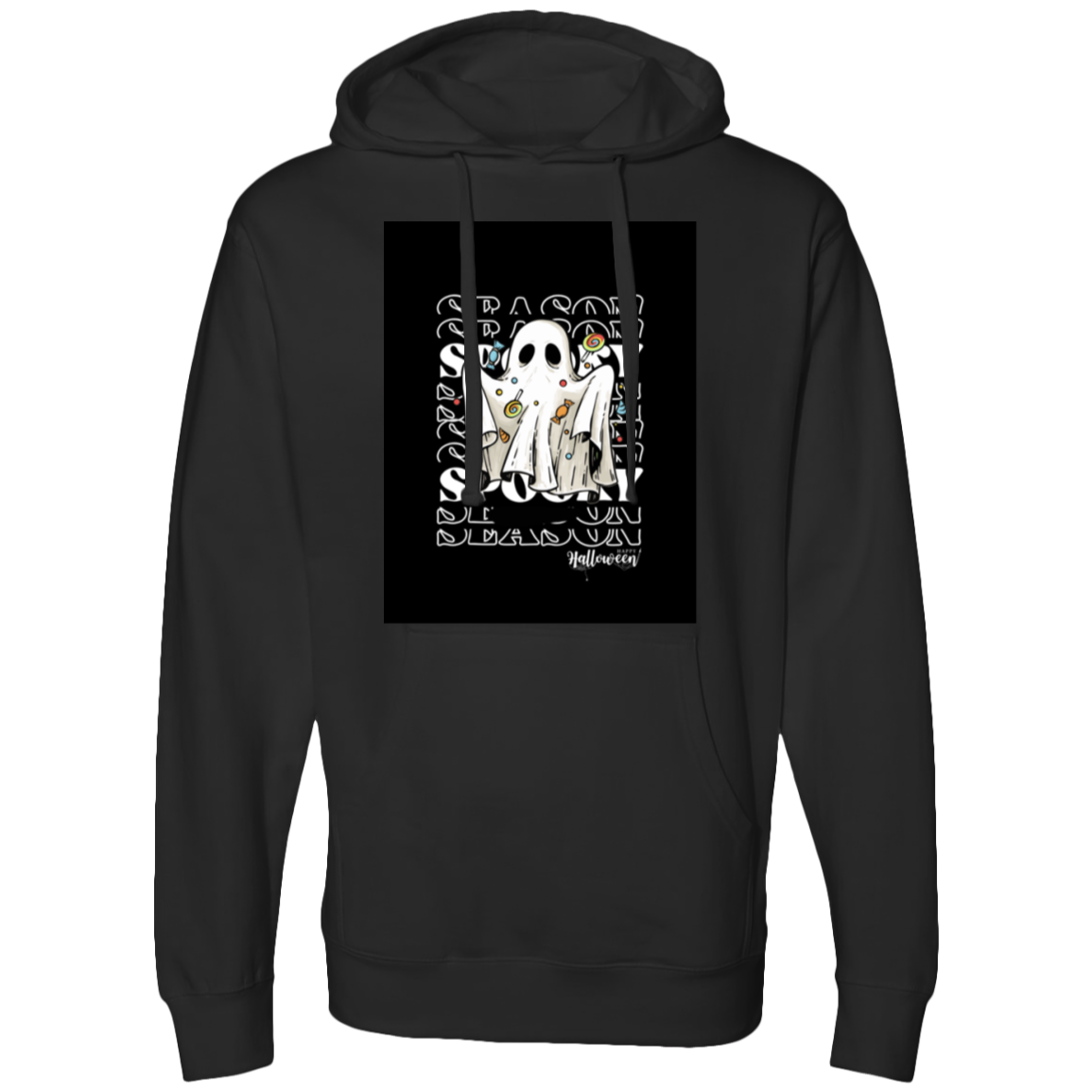 Spooky on black  Midweight Hooded Sweatshirt