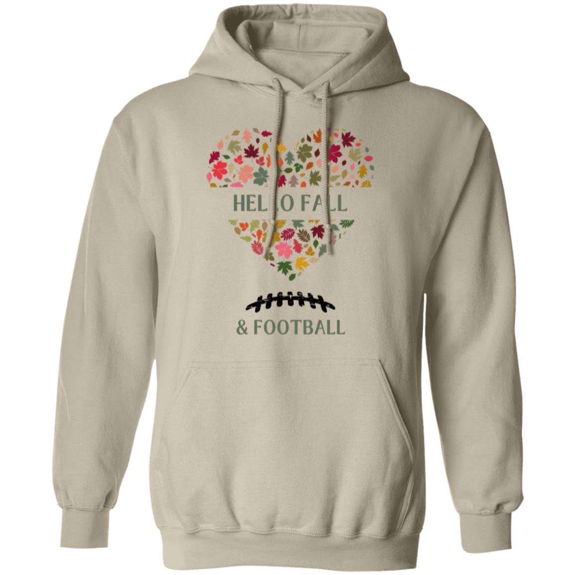 Hello Fall  n football Hello Fall | Pullover Hoodie