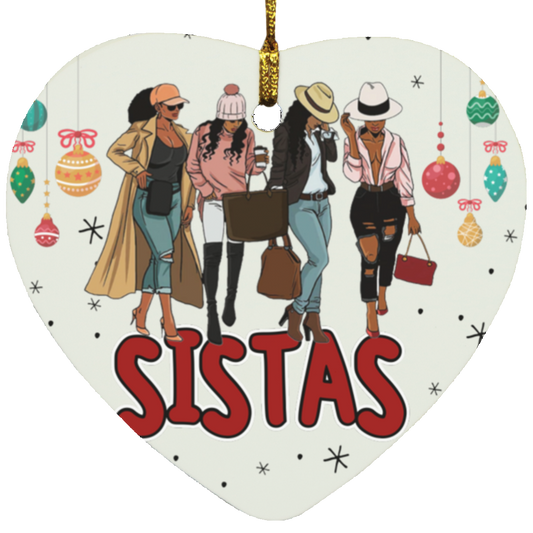 Sistas Christmas Sistas Christmas - Heart Ornament