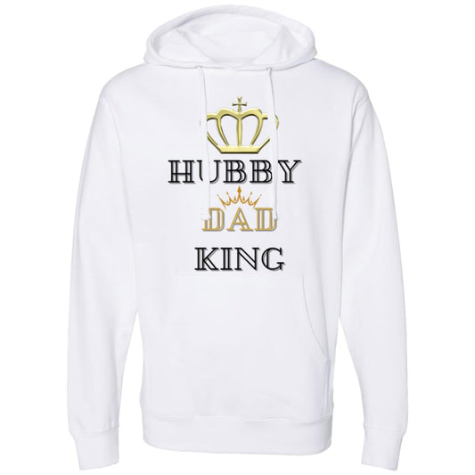 Matching Couples HUBBY DAD KING  | Midweight Hooded Sweatshirt