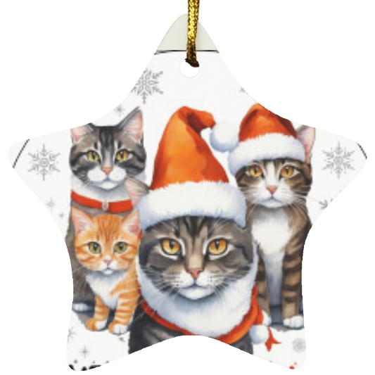 Meowy Christmas 2023 - Star Ornament