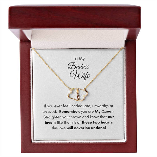 To My Badass Wife, | Everlasting Love Necklace