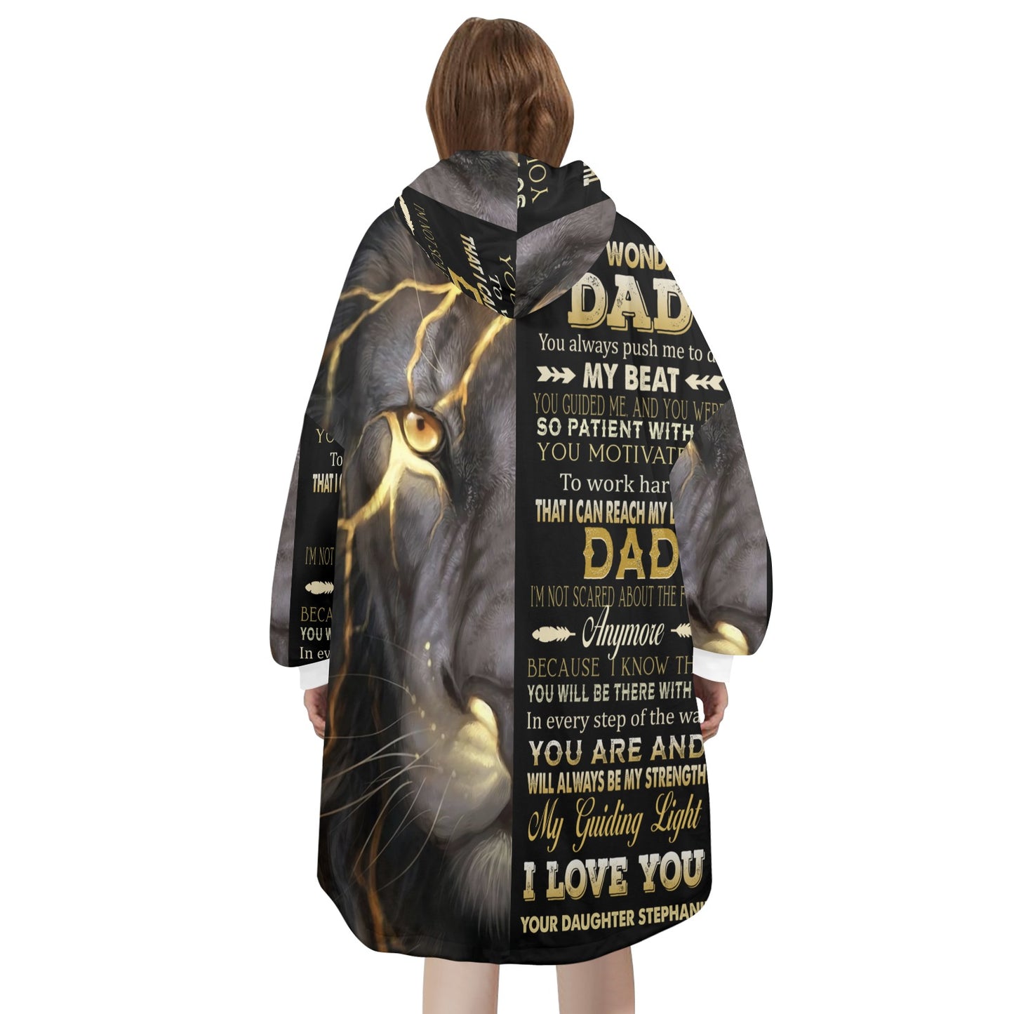 Wonderful DAD Unisex Blanket Hoodie