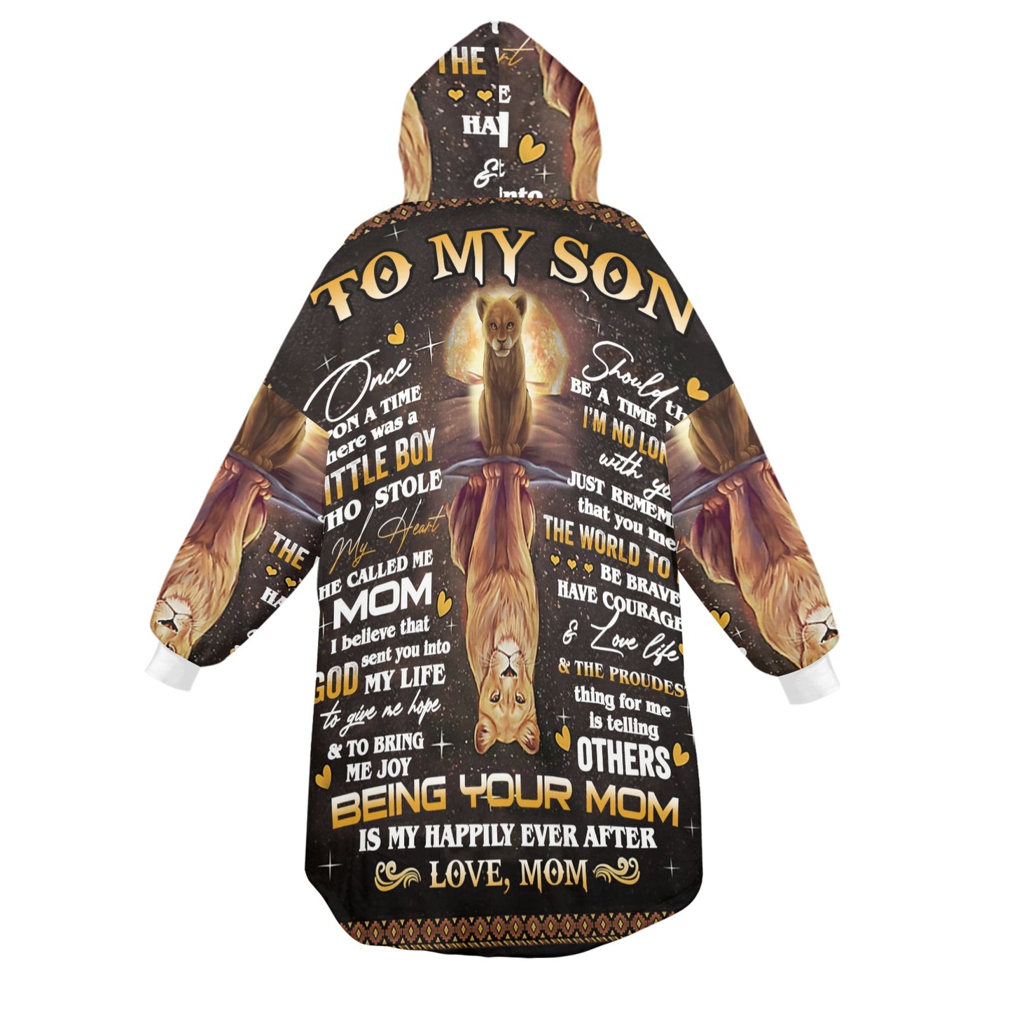 To My Son Love Mom | Unisex Blanket Hoodie