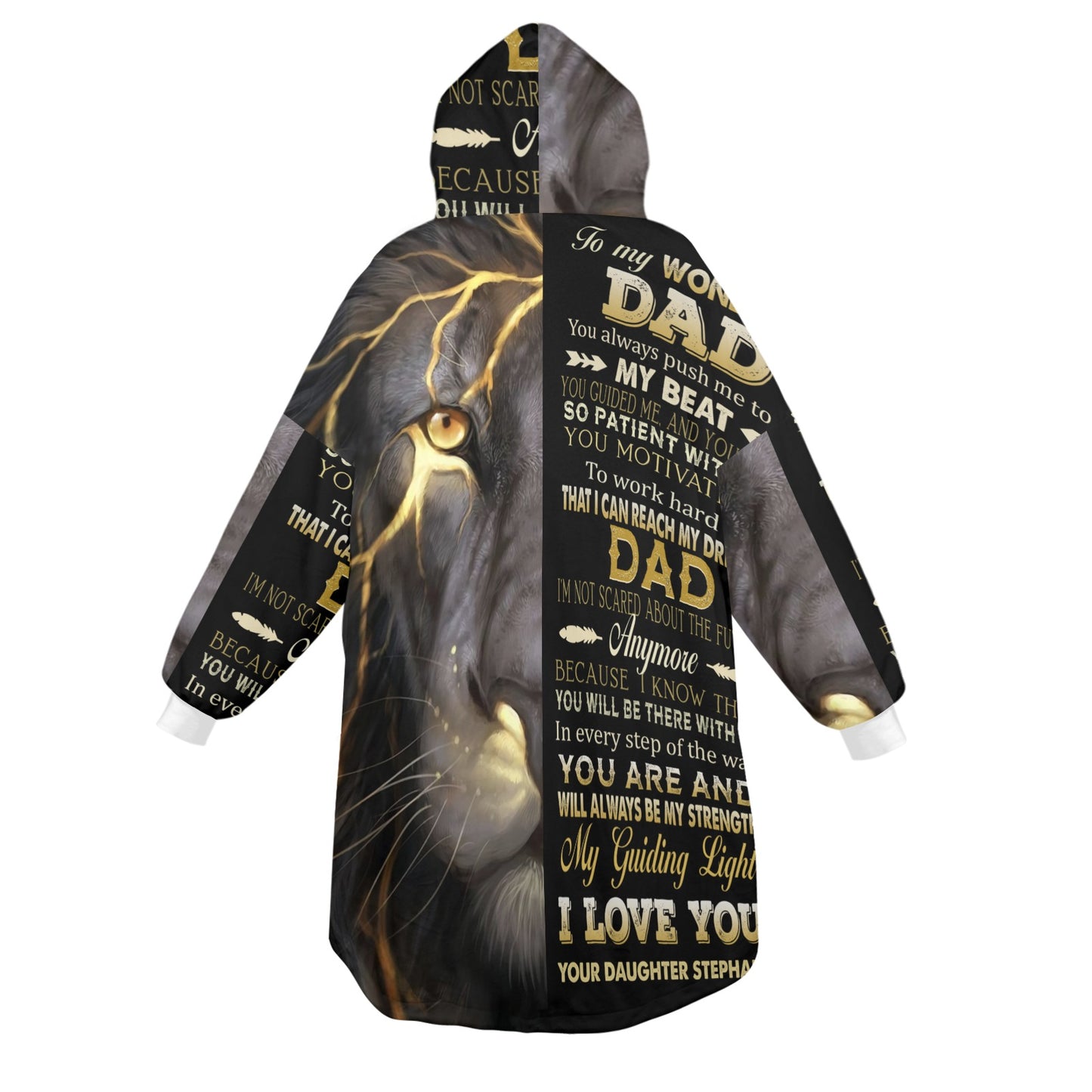 Wonderful DAD Unisex Blanket Hoodie